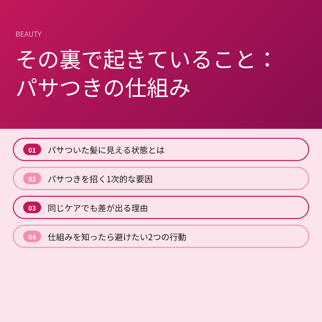 その裏で起きていること：パサつきの仕組み
