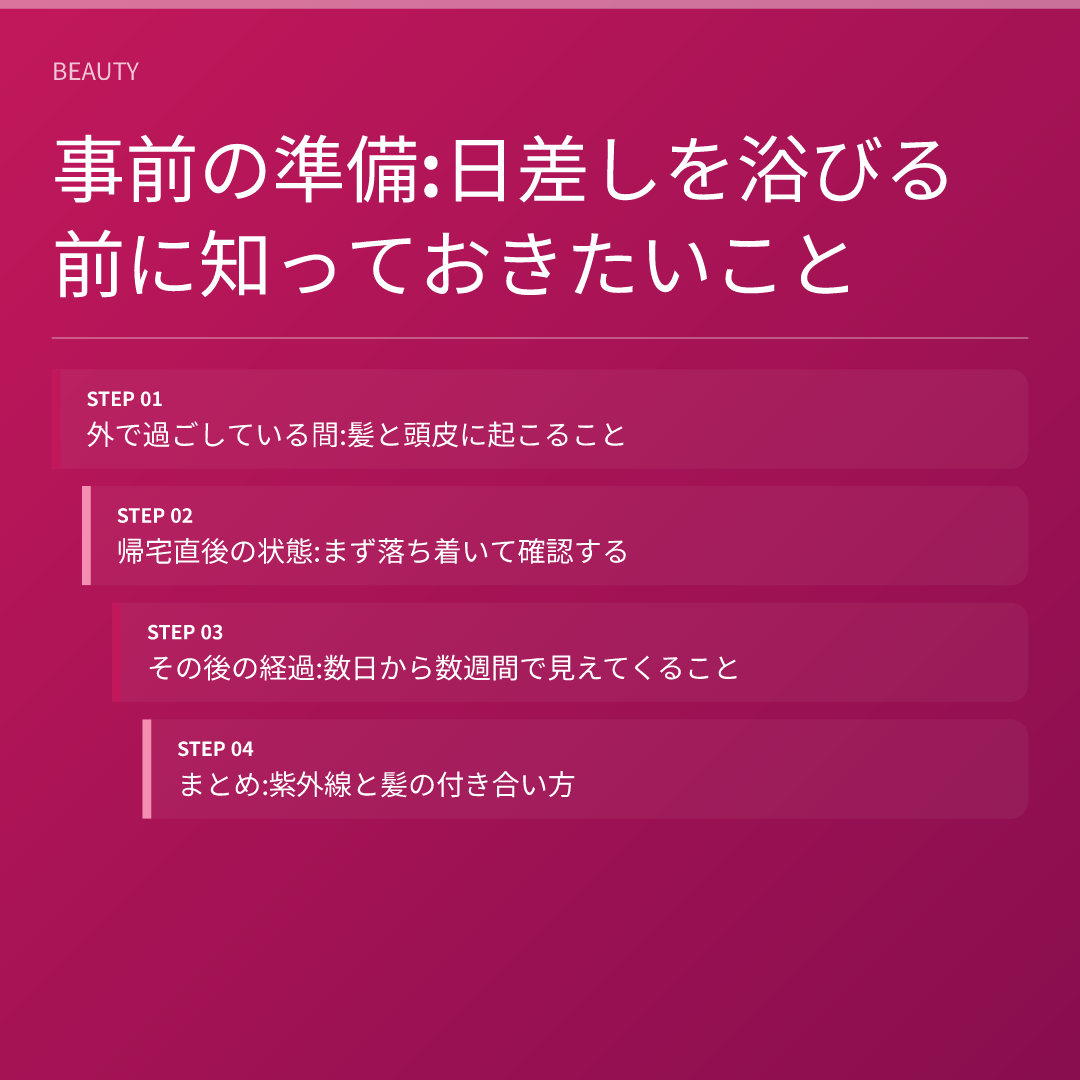 事前の準備:日差しを浴びる前に知っておきたいこと