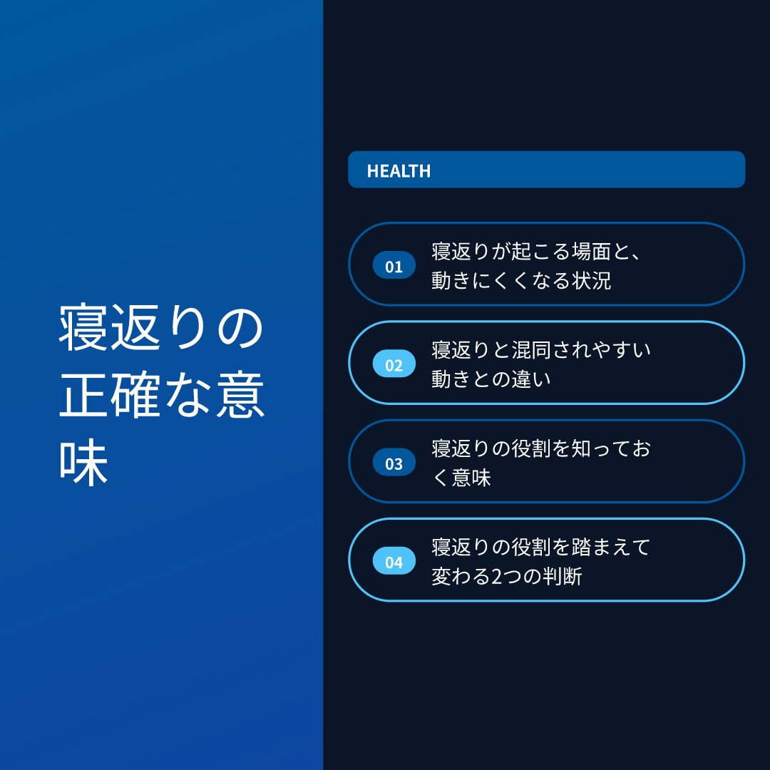寝返りの正確な意味