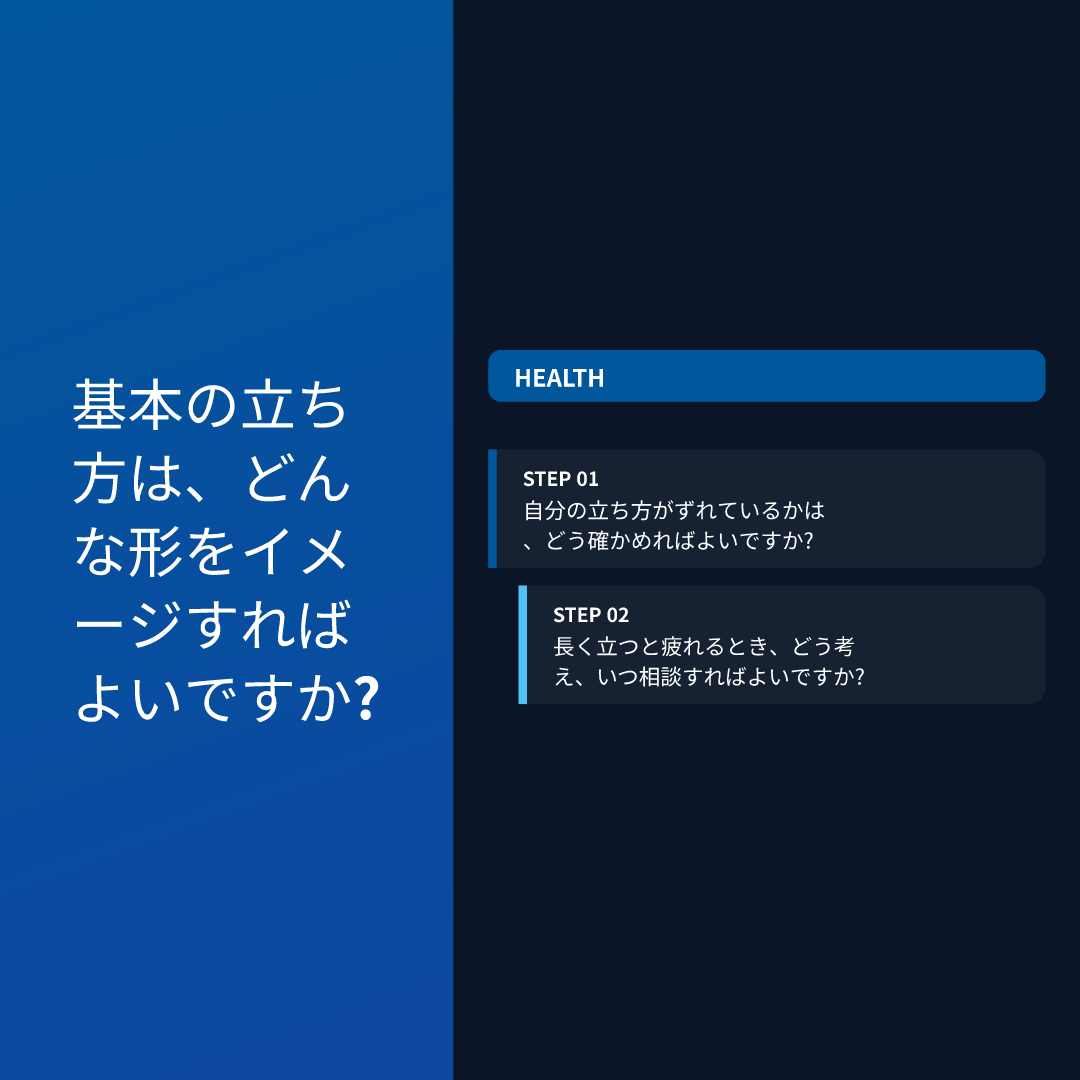 基本の立ち方は、どんな形をイメージすればよいですか?