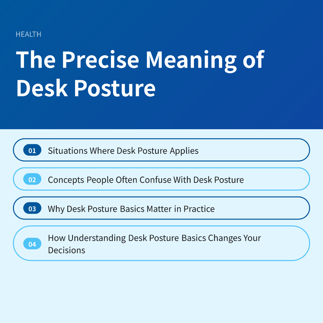 The Precise Meaning of Desk Posture