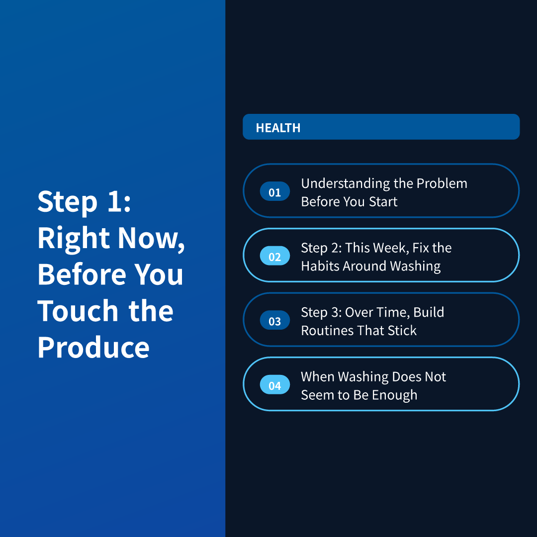 Step 1: Right Now, Before You Touch the Produce