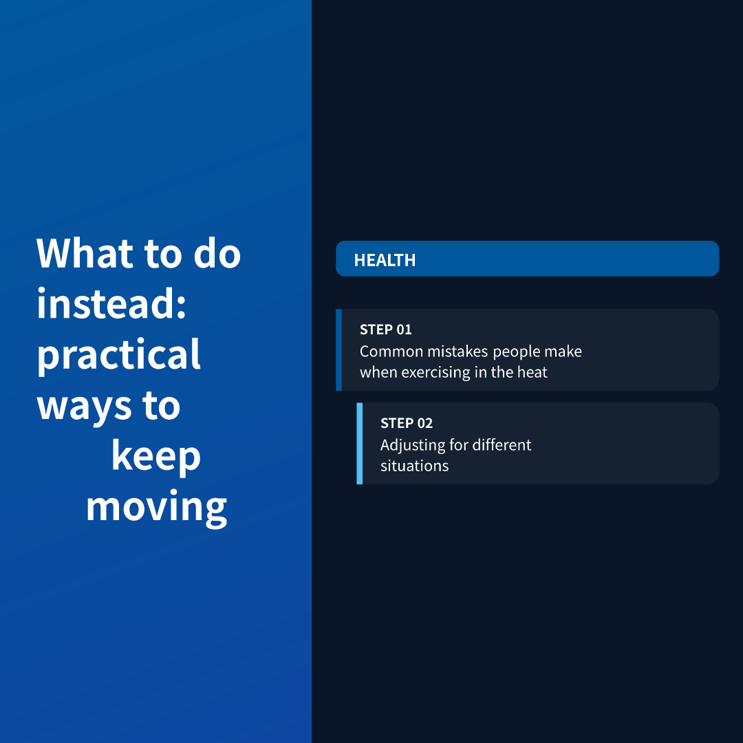 What to do instead: practical ways to keep moving