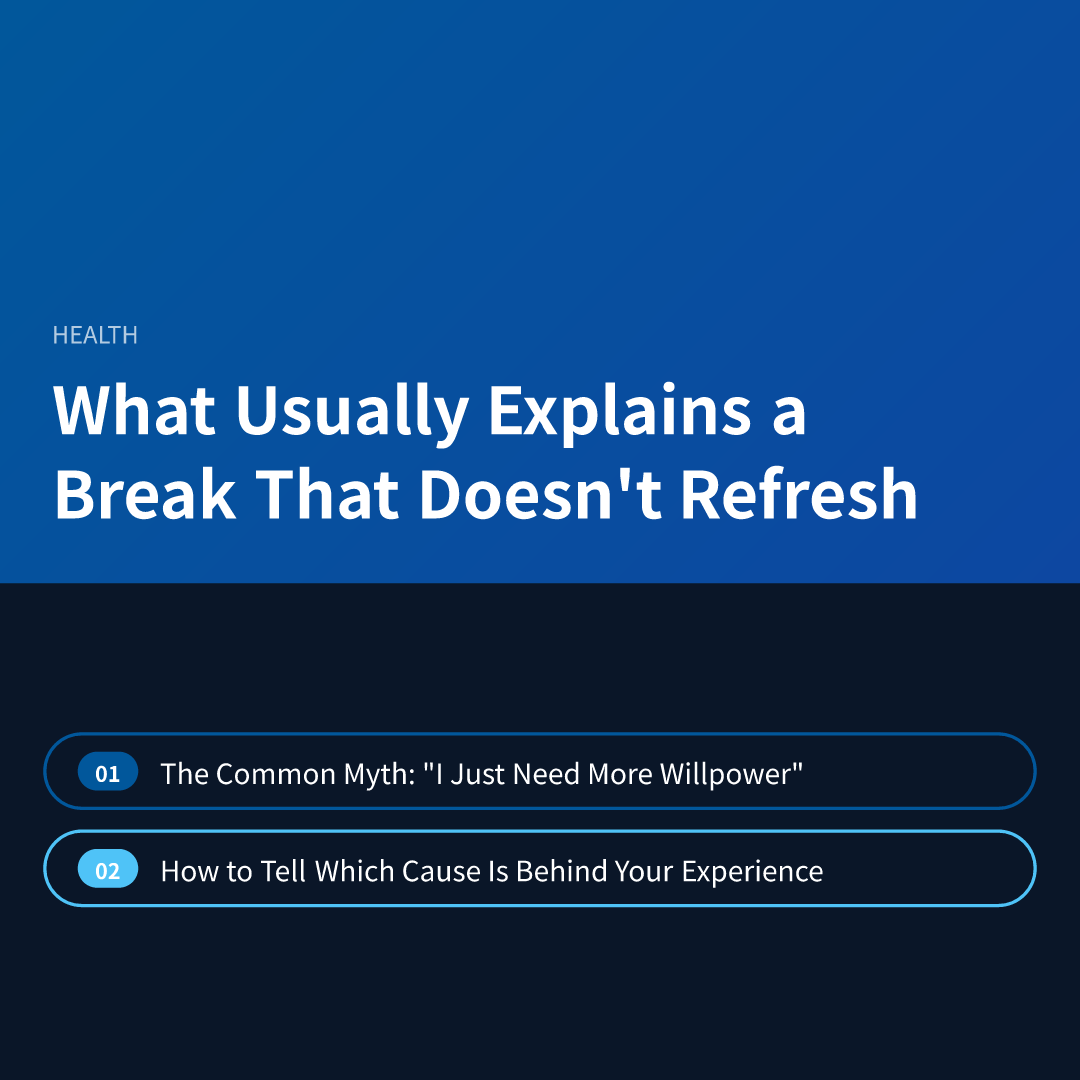 What Usually Explains a Break That Doesn't Refresh