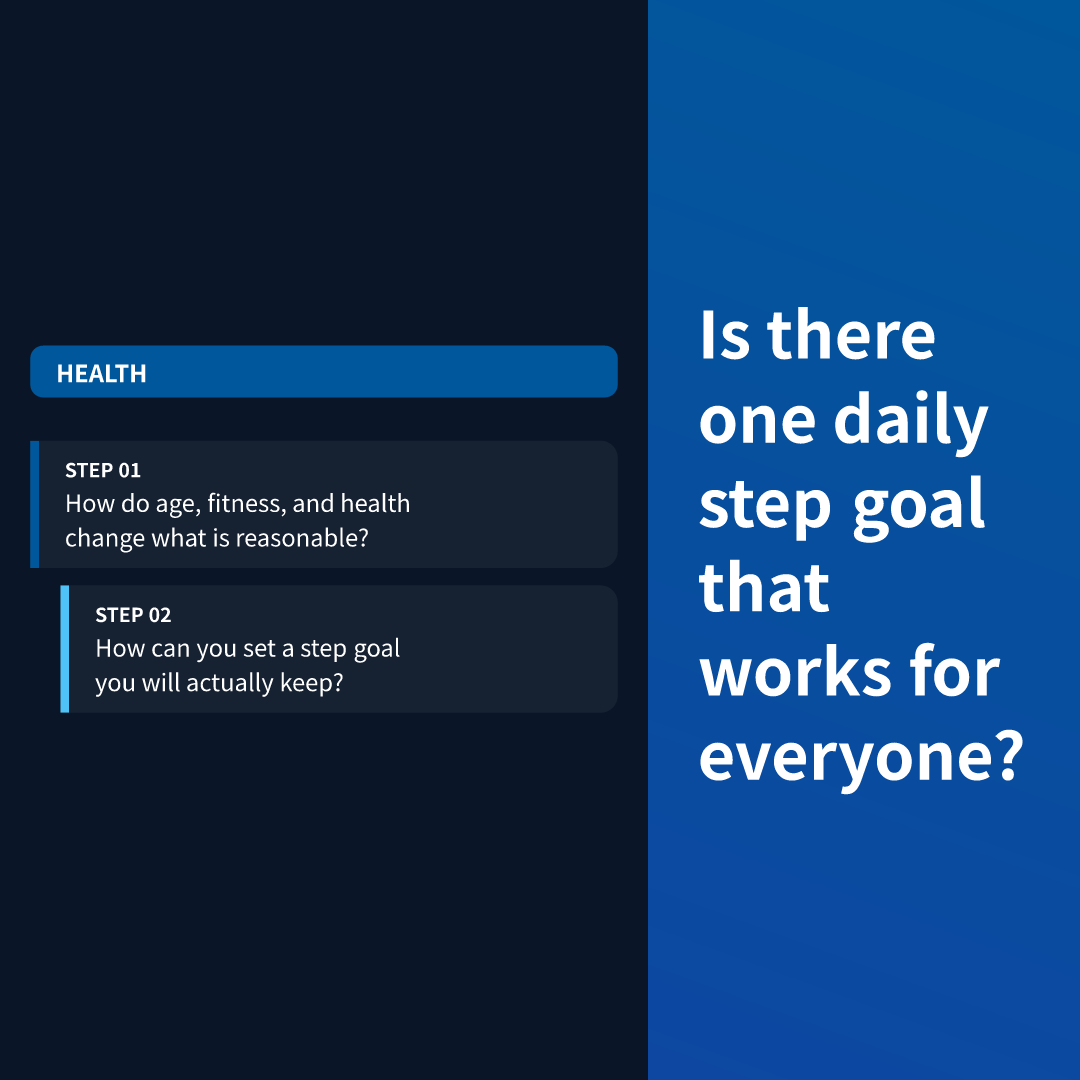 Is there one daily step goal that works for everyone?