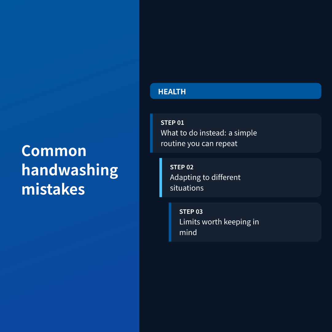 Common handwashing mistakes