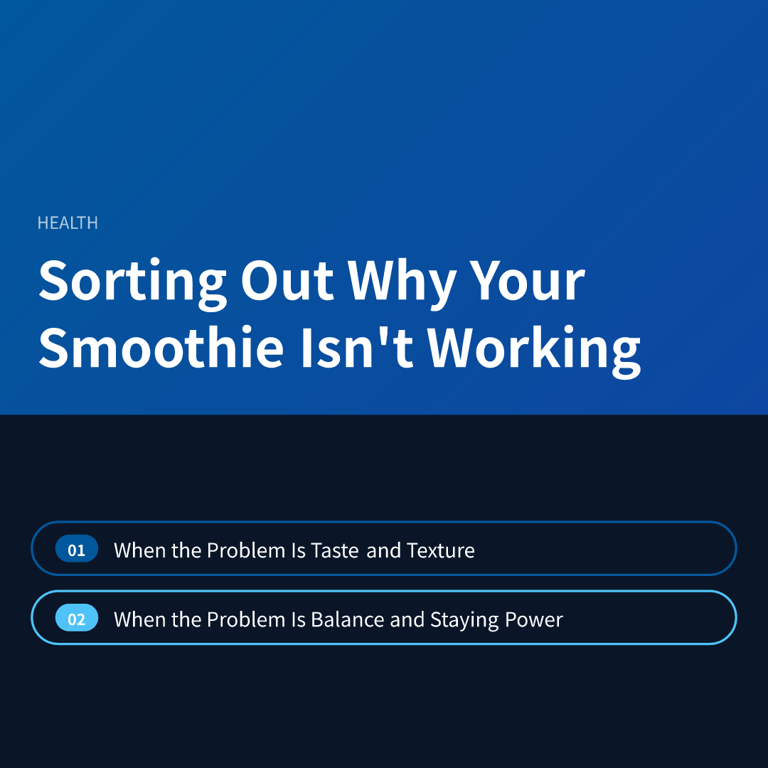 Sorting Out Why Your Smoothie Isn't Working