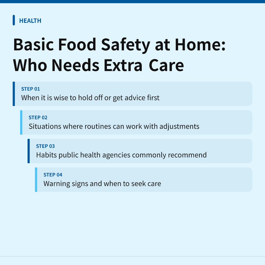 Basic Food Safety at Home: Who Needs Extra Care - basic food safety at home