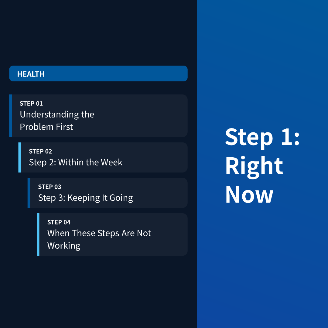 Step 1: Right Now