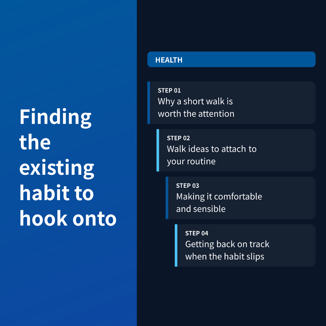 Finding the existing habit to hook onto