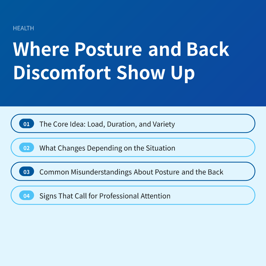 Where Posture and Back Discomfort Show Up
