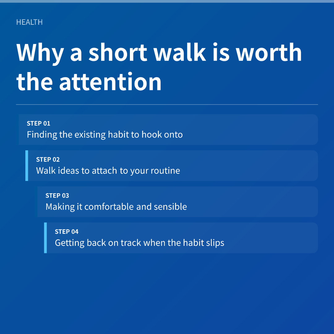 Why a short walk is worth the attention