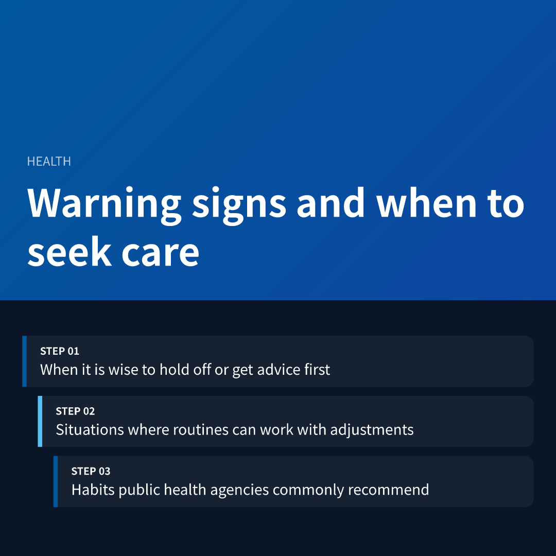 Warning signs and when to seek care