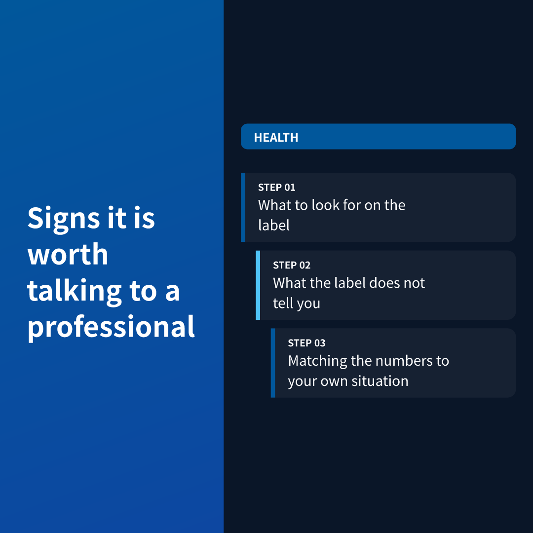 Signs it is worth talking to a professional