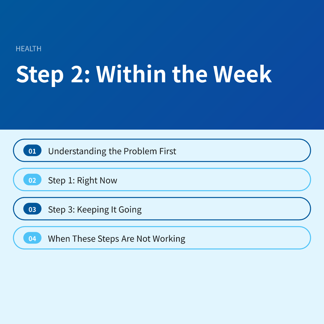 Step 2: Within the Week