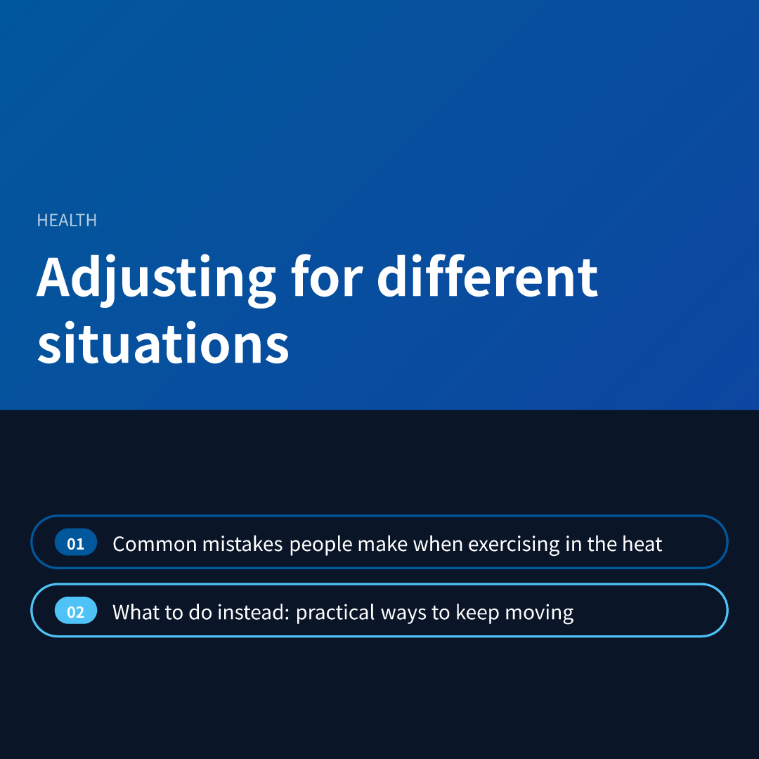 Adjusting for different situations
