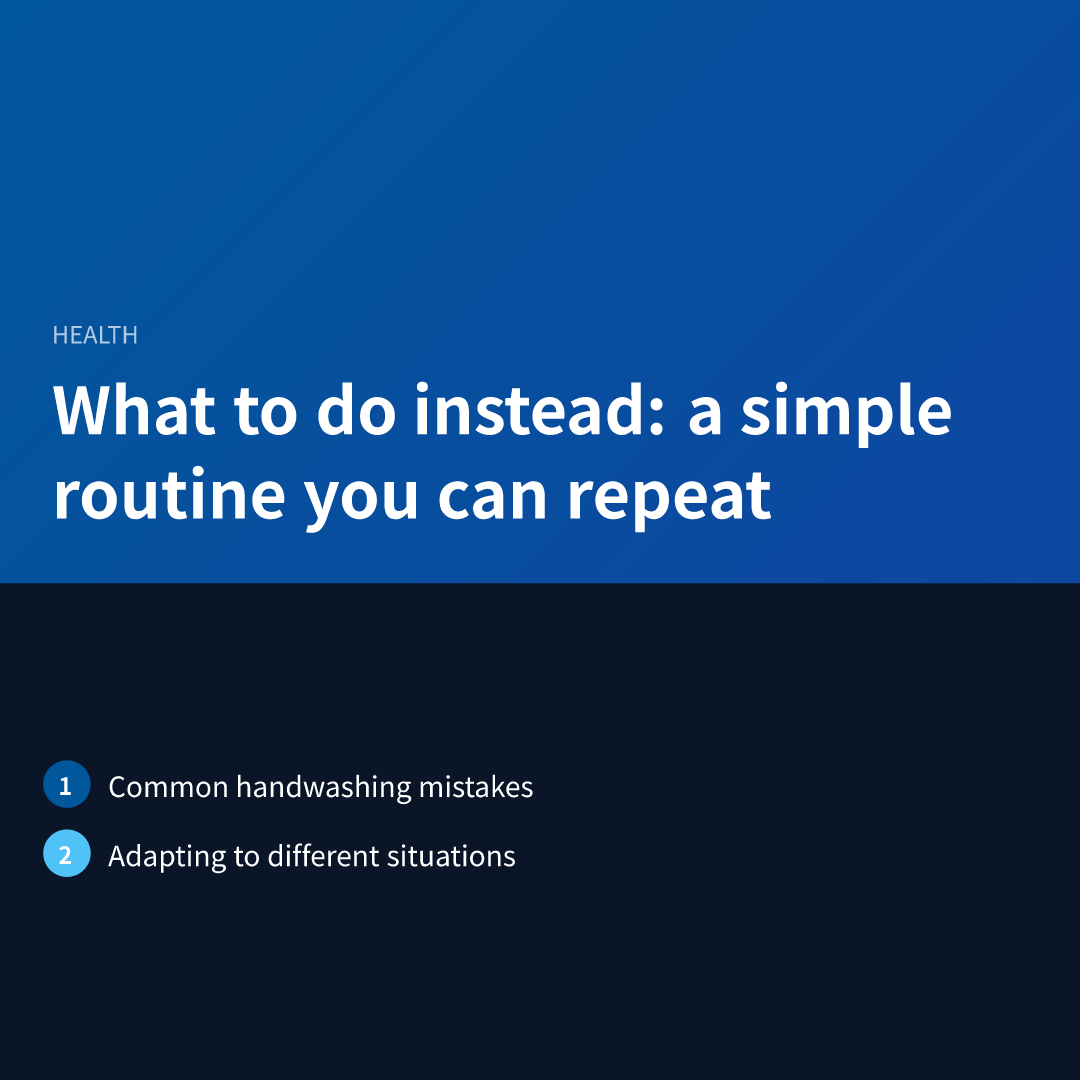 What to do instead: a simple routine you can repeat