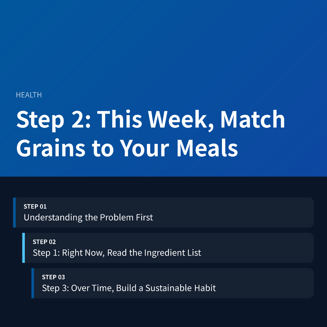 Step 2: This Week, Match Grains to Your Meals