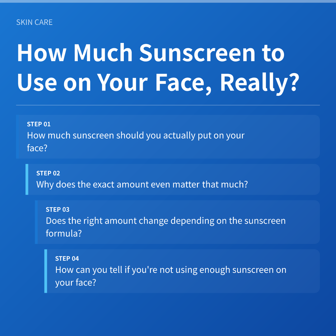 How Much Sunscreen to Use on Your Face, Really? - how much sunscreen to use on your face