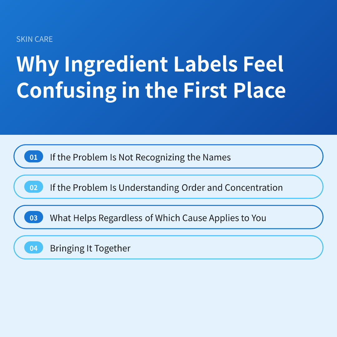 Why Ingredient Labels Feel Confusing in the First Place
