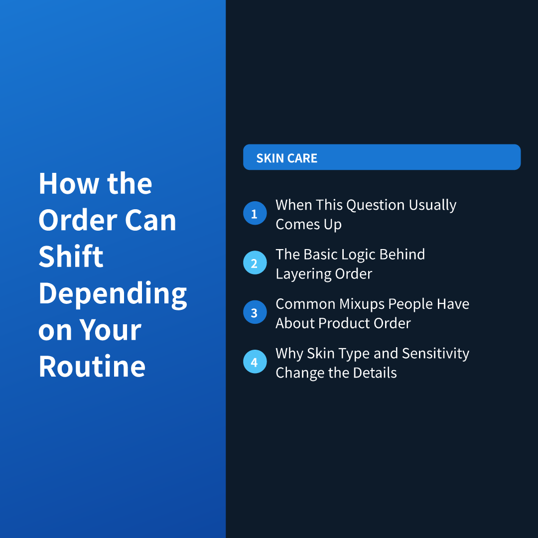 How the Order Can Shift Depending on Your Routine