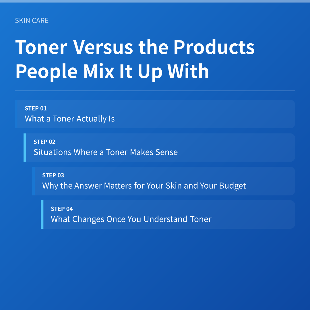 Toner Versus the Products People Mix It Up With