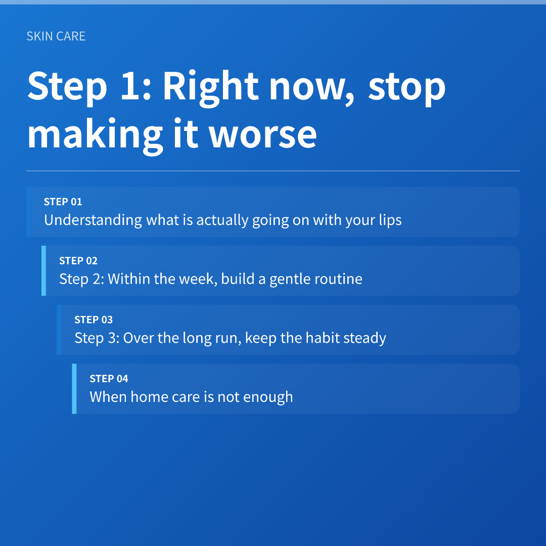 Step 1: Right now, stop making it worse