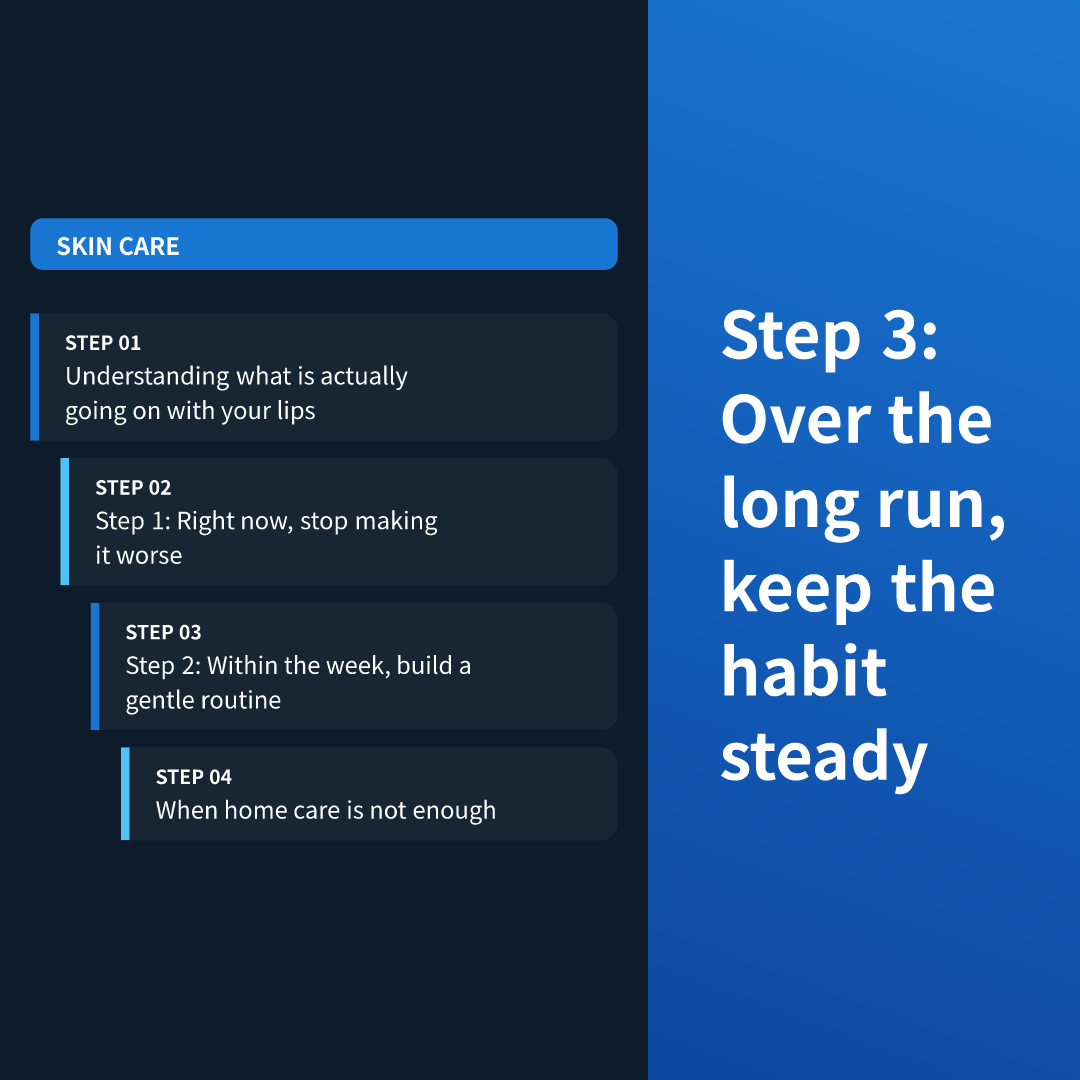 Step 3: Over the long run, keep the habit steady