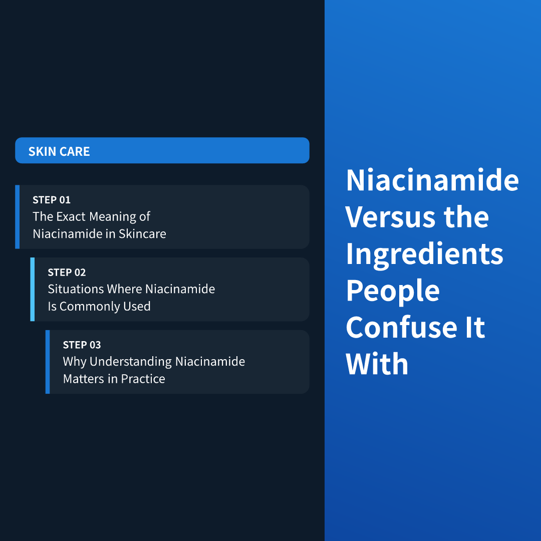 Niacinamide Versus the Ingredients People Confuse It With