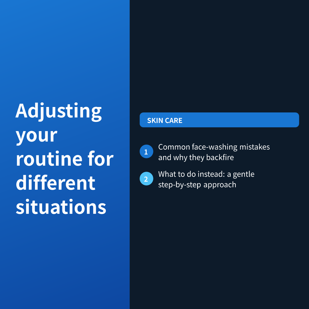 Adjusting your routine for different situations