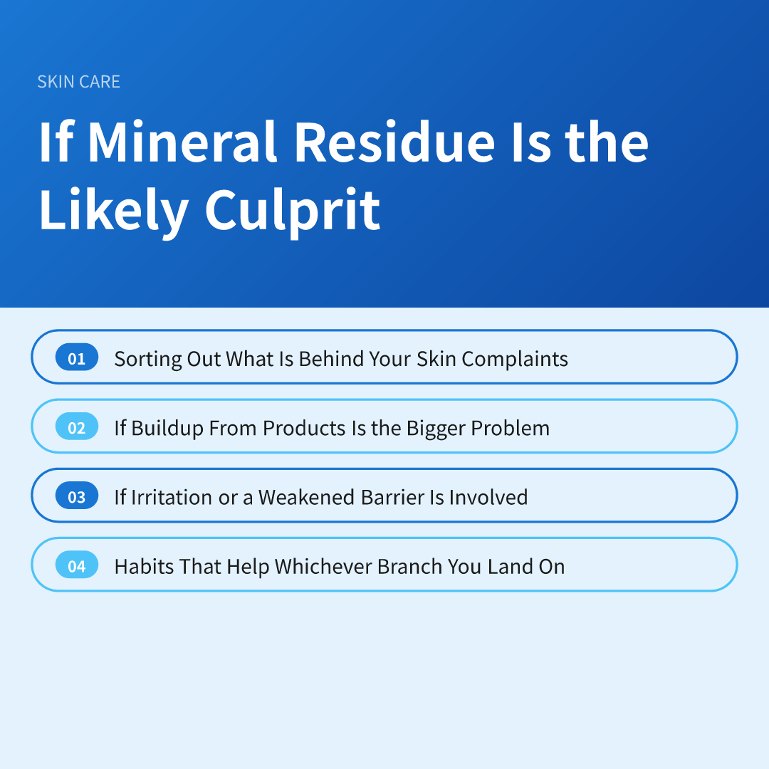 If Mineral Residue Is the Likely Culprit