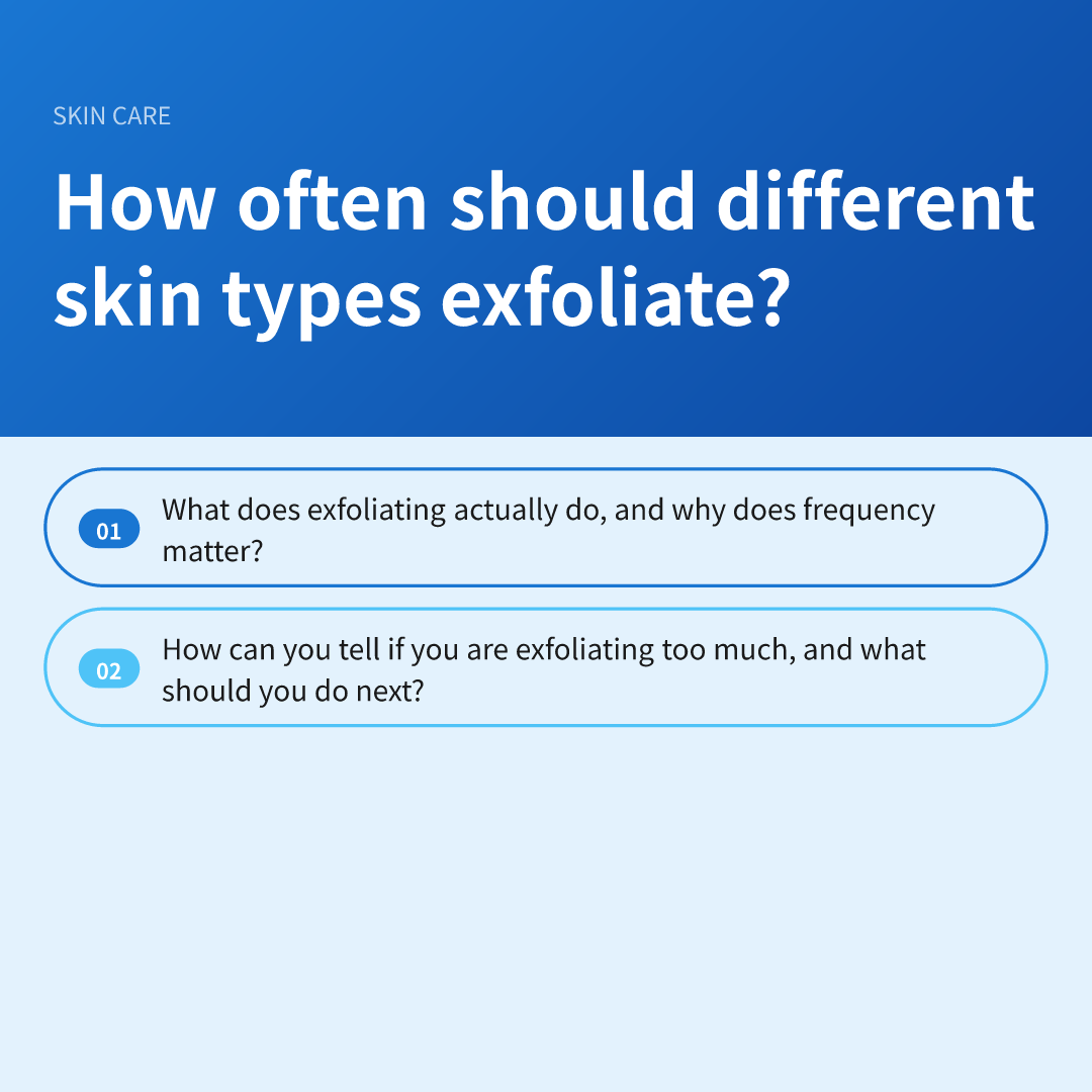 How often should different skin types exfoliate?