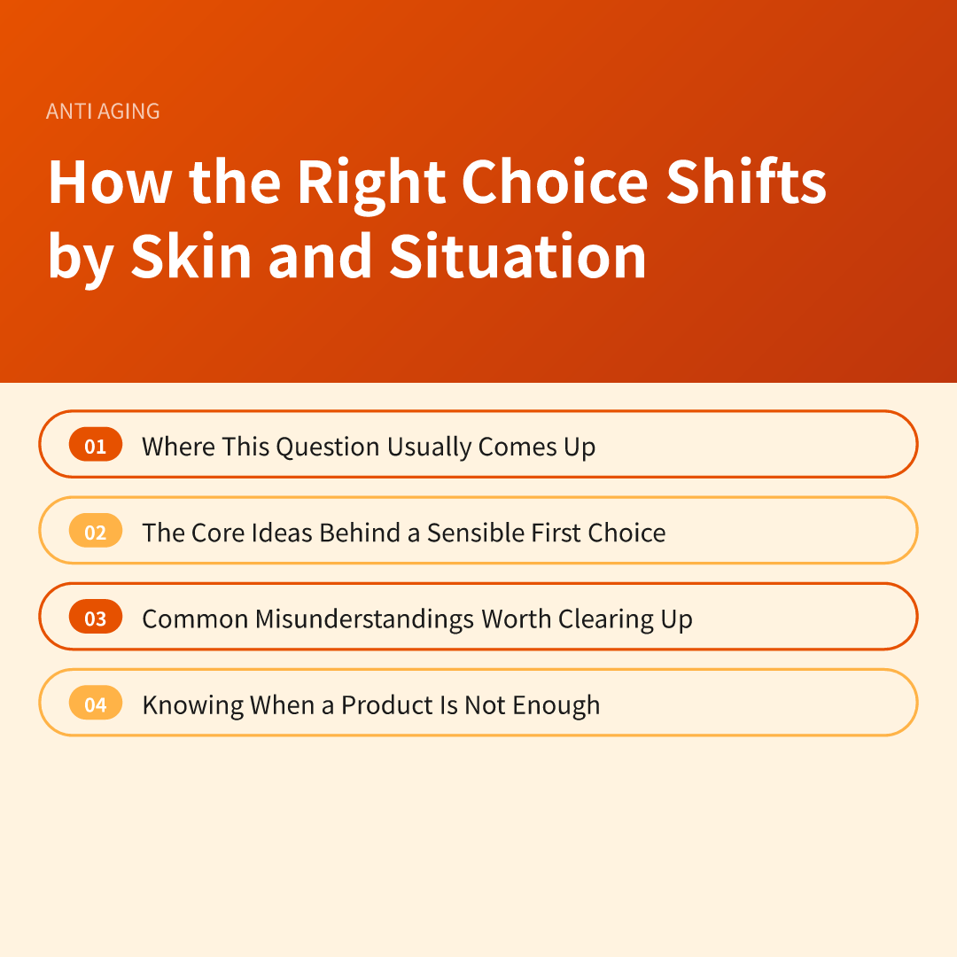 How the Right Choice Shifts by Skin and Situation