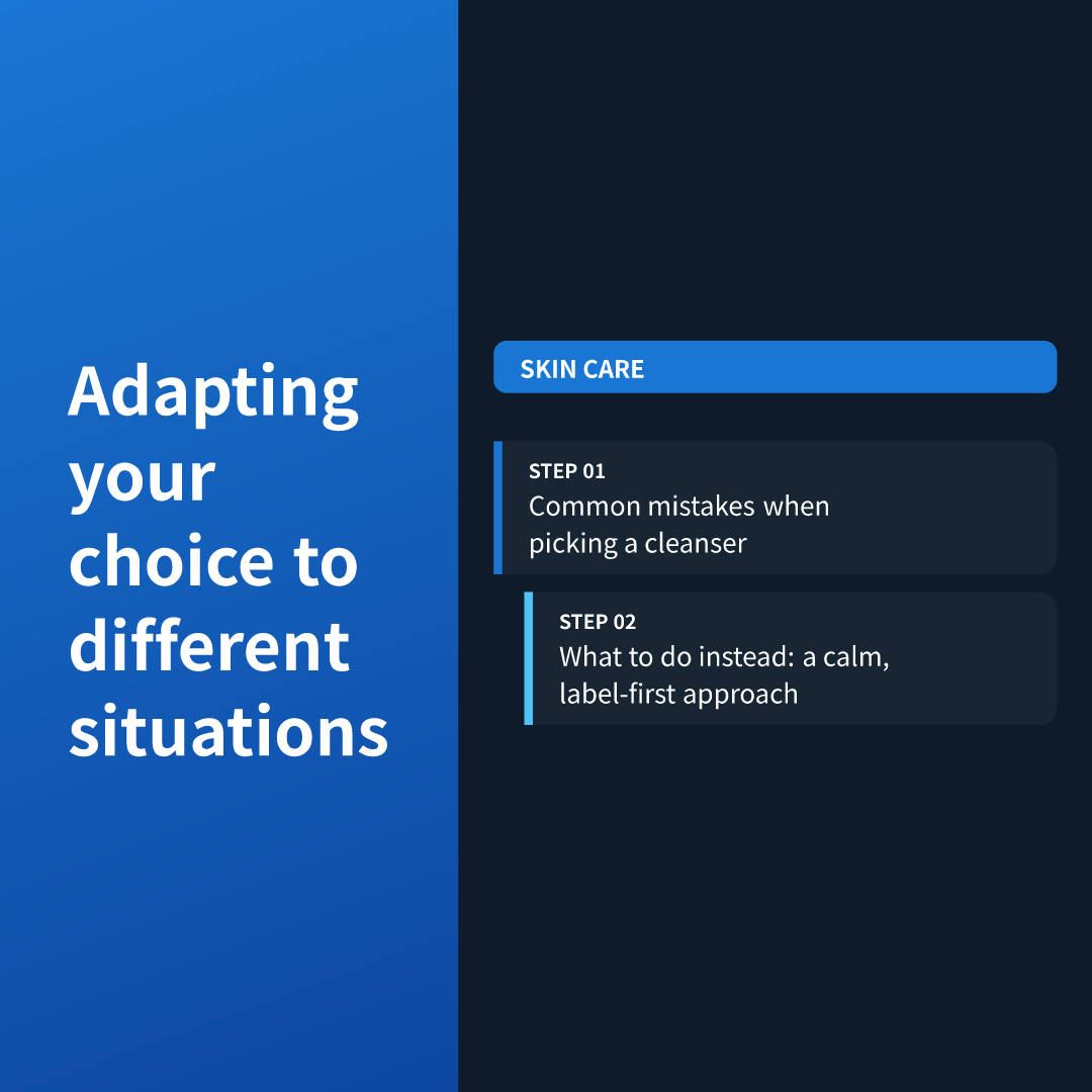 Adapting your choice to different situations