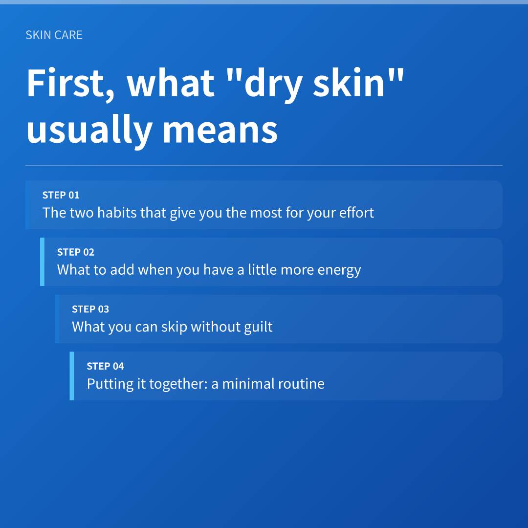 First, what "dry skin" usually means