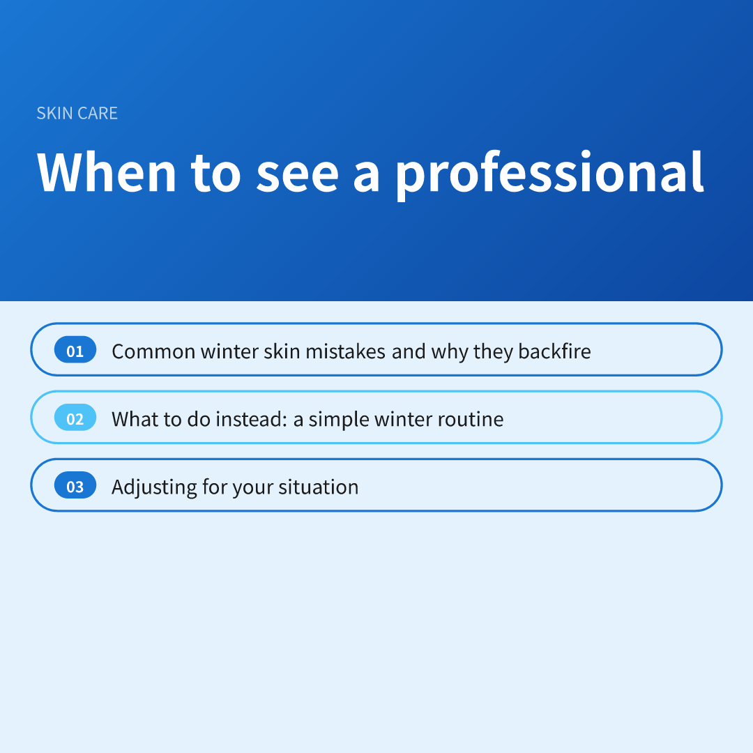 When to see a professional
