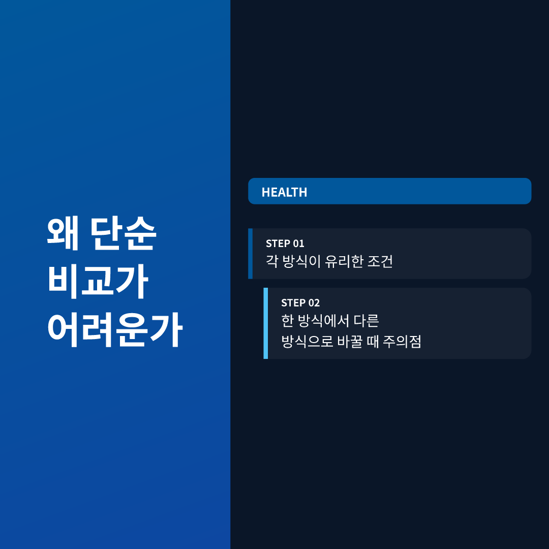 왜 단순 비교가 어려운가