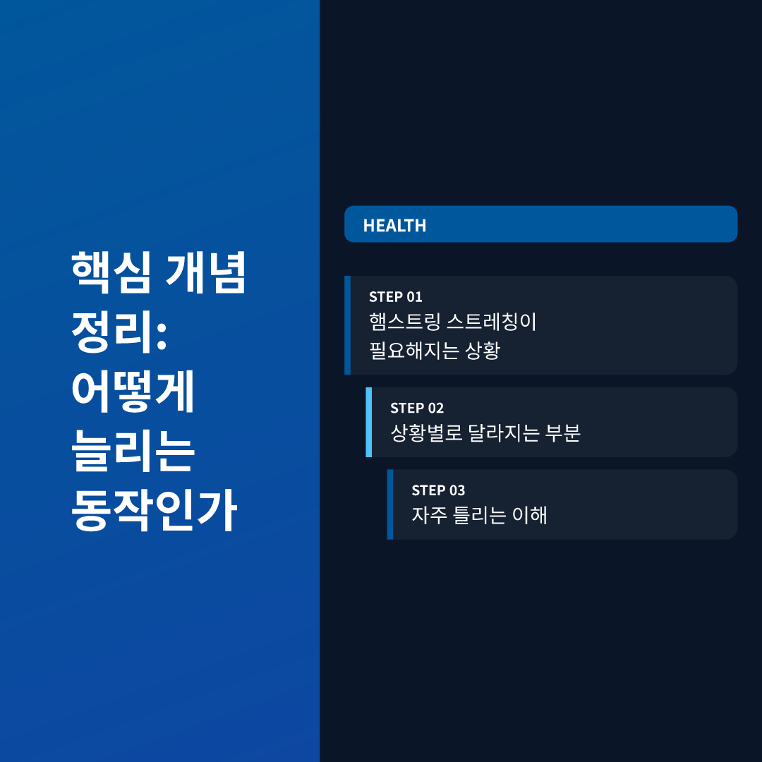 핵심 개념 정리: 어떻게 늘리는 동작인가