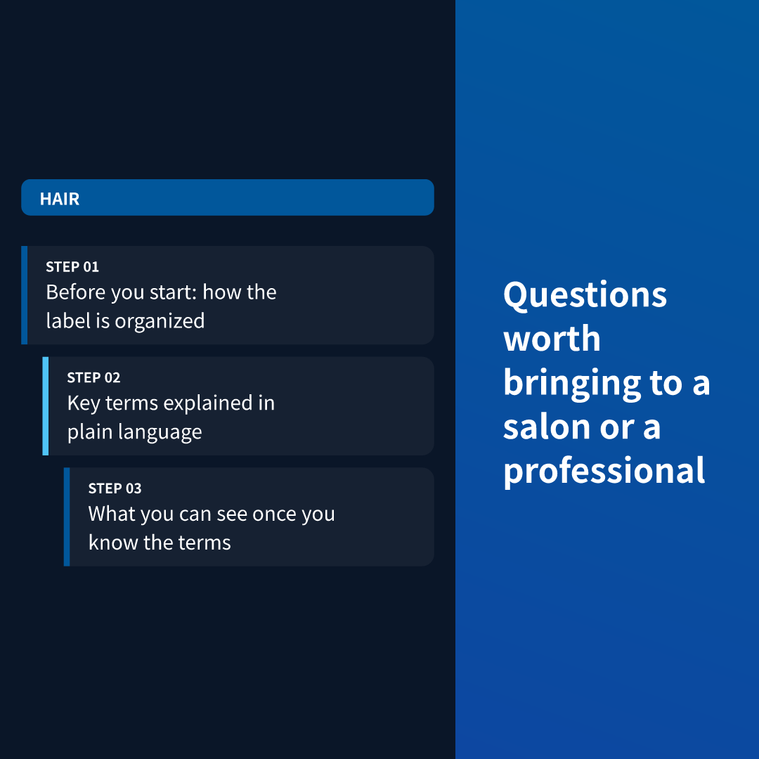 Questions worth bringing to a salon or a professional
