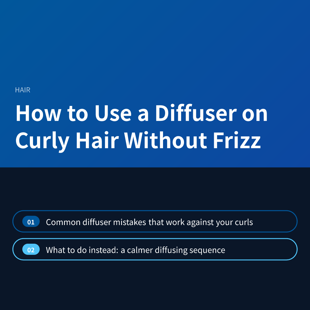 How to Use a Diffuser on Curly Hair Without Frizz - how to use a diffuser on curly hair