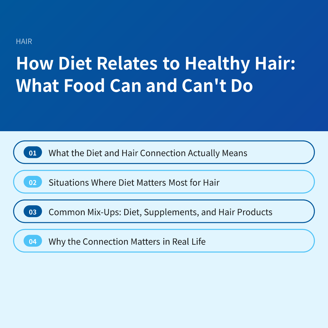 How Diet Relates to Healthy Hair: What Food Can and Can't Do - how diet relates to healthy hair