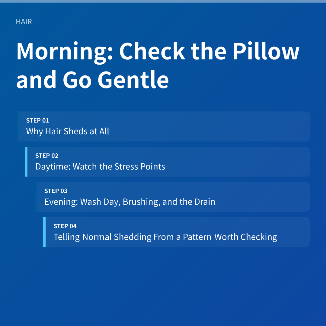 Morning: Check the Pillow and Go Gentle