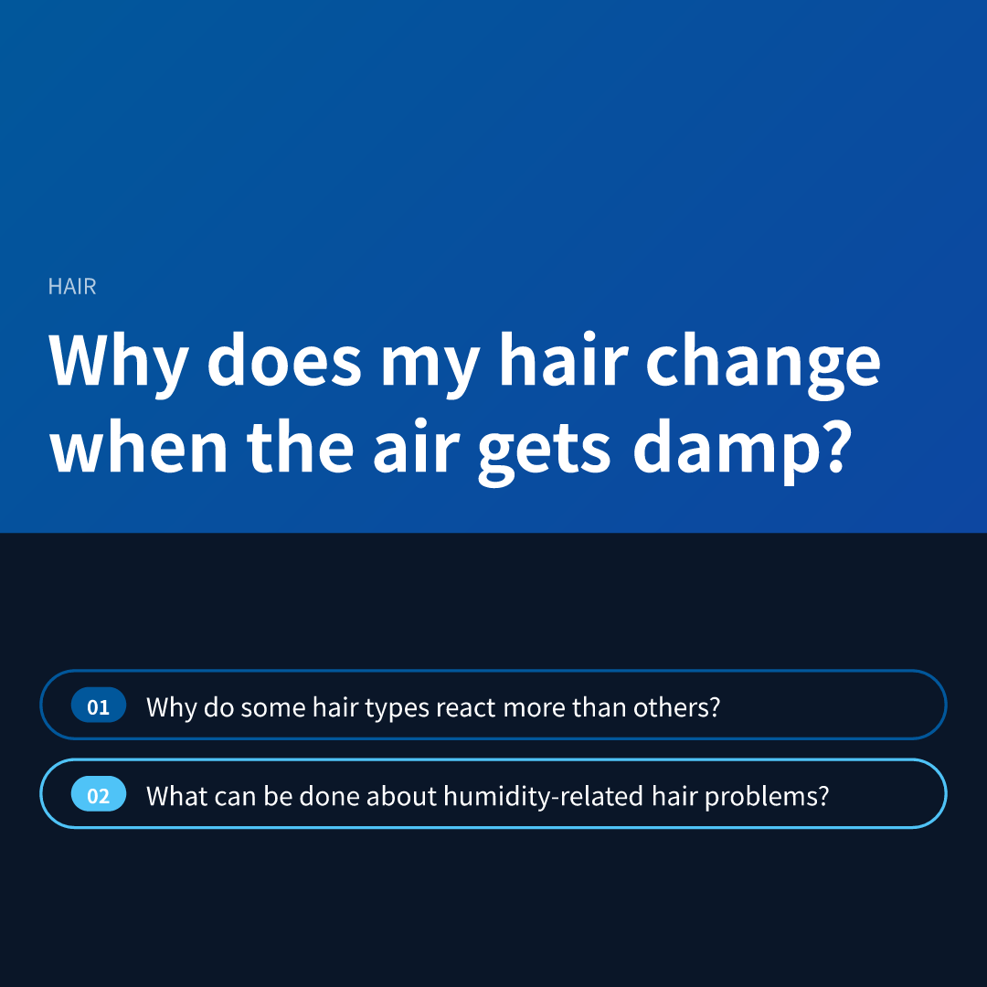 Why does my hair change when the air gets damp?
