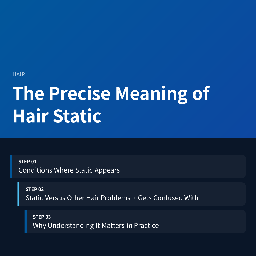 The Precise Meaning of Hair Static