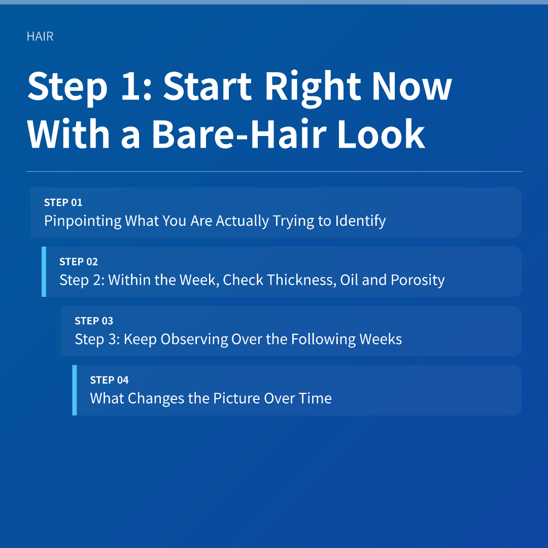 Step 1: Start Right Now With a Bare-Hair Look