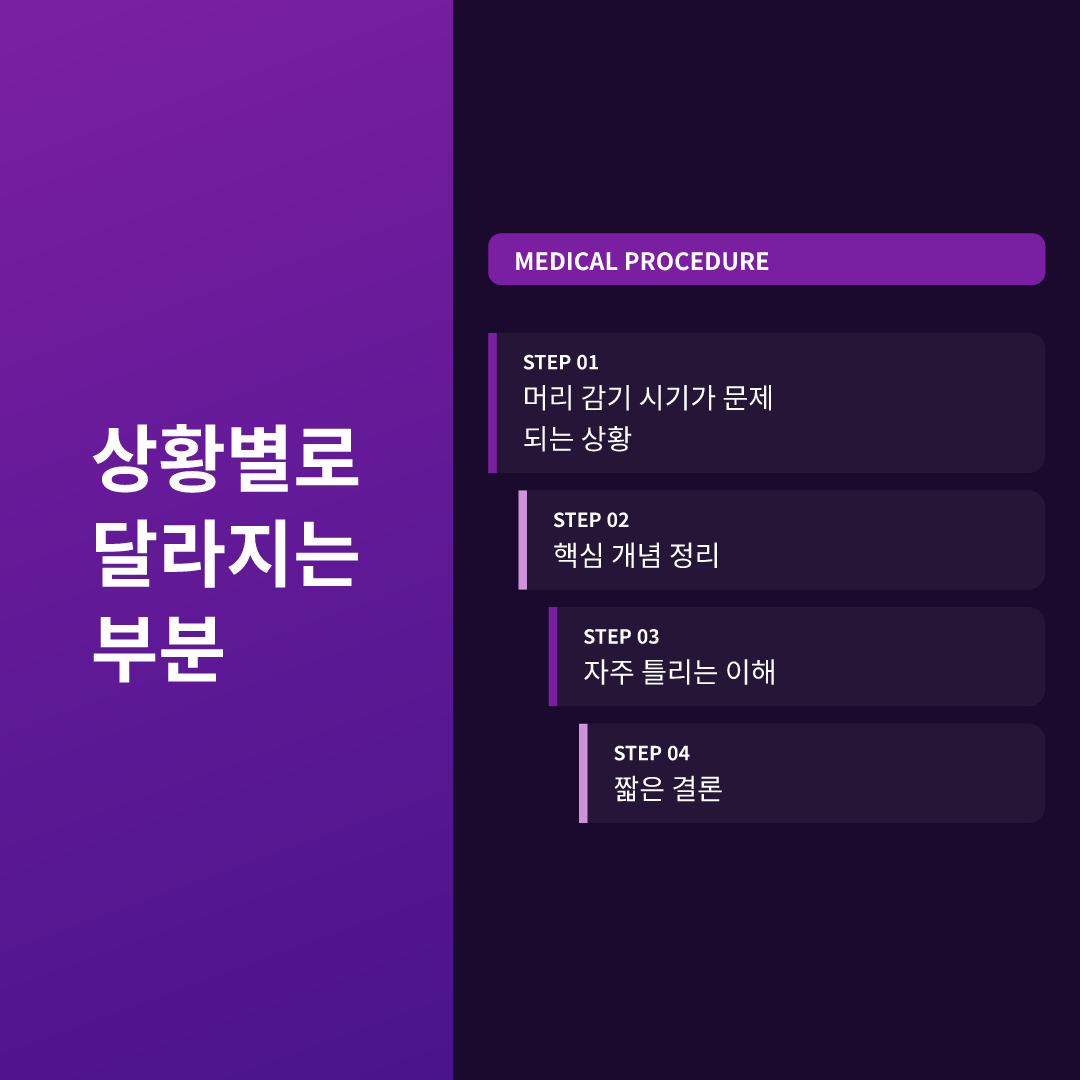 상황별로 달라지는 부분
