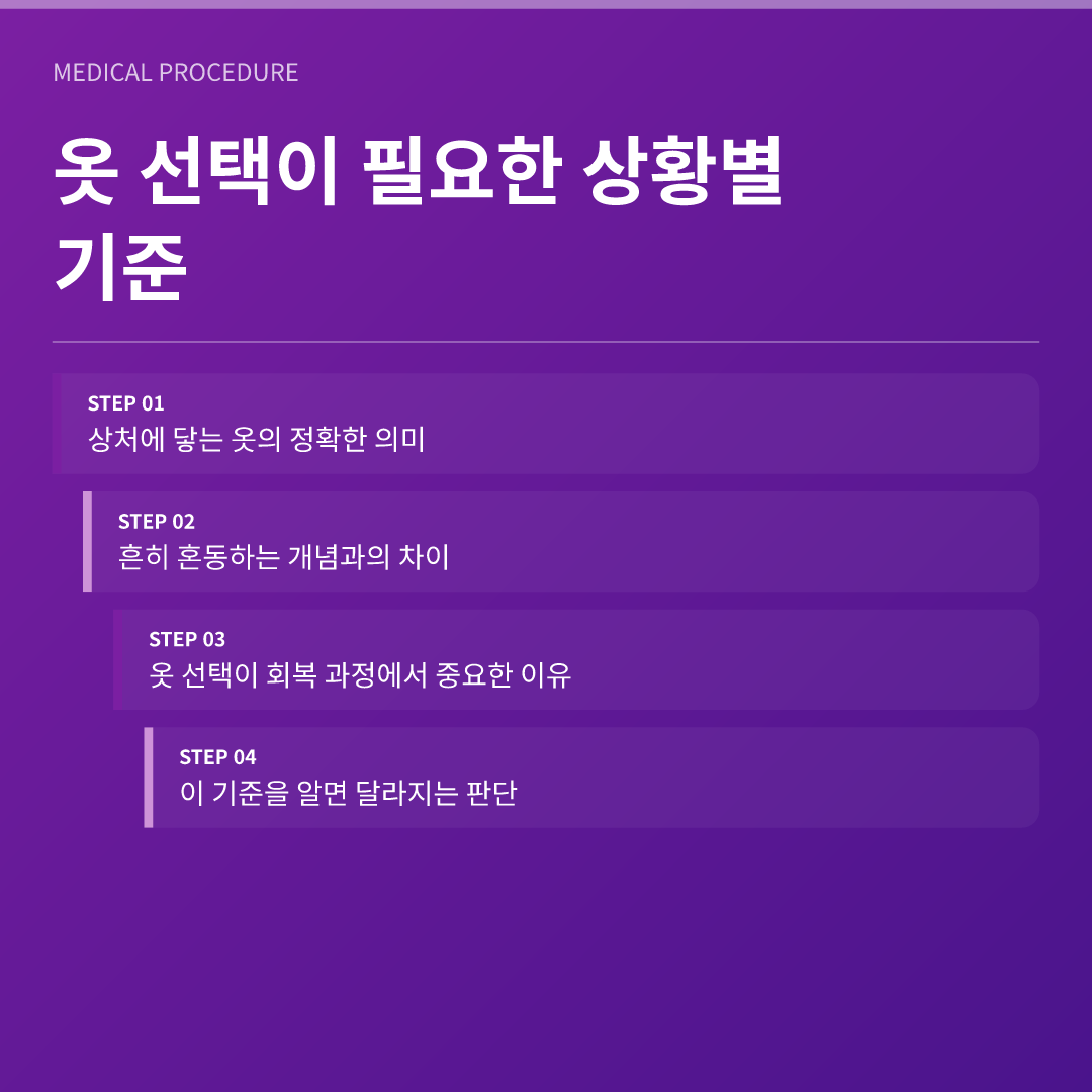 옷 선택이 필요한 상황별 기준