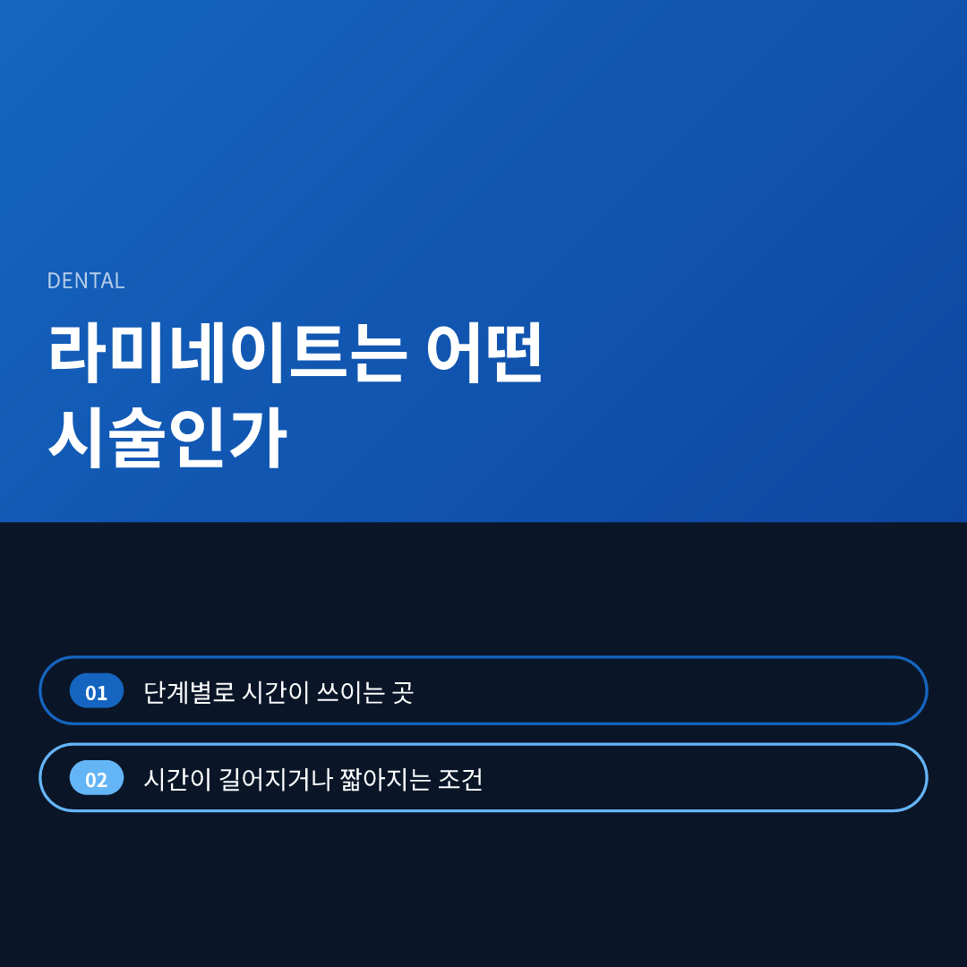 라미네이트는 어떤 시술인가