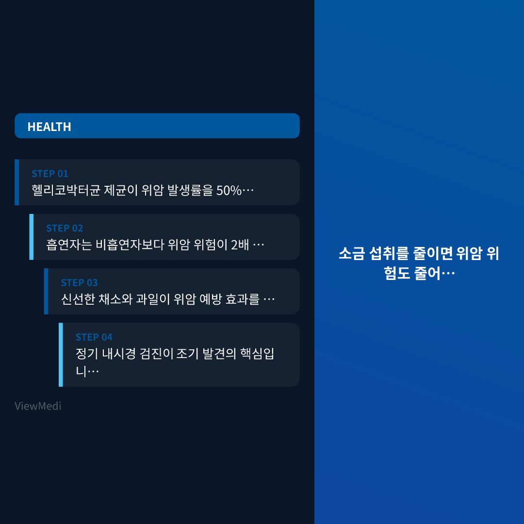 위암 예방, 식습관을 바꾸면 위험을 줄일 수 있습니다 이미지 2