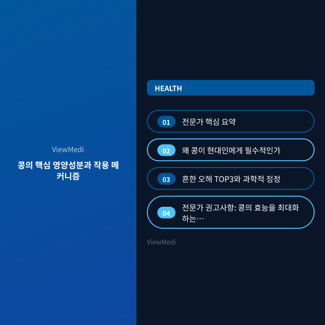 콩의 효능: 과학적 근거로 검증된 건강 효과와 올바른 섭취법 이미지 2